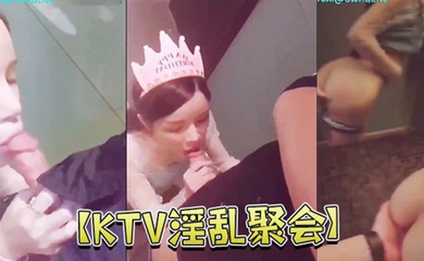 在KTV里的聚会和美女在洗手台上开操