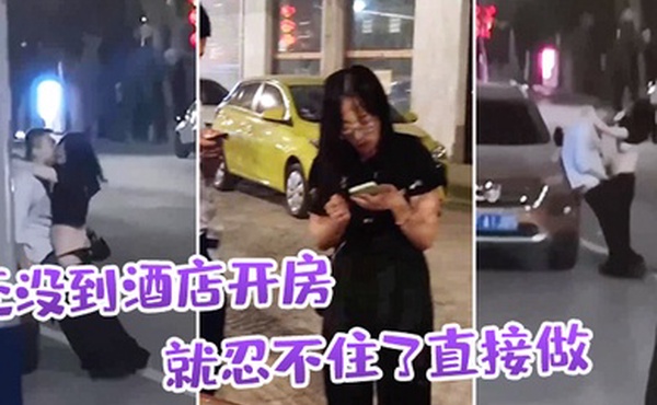 还.没到酒.店开房就忍.不住了直.接做