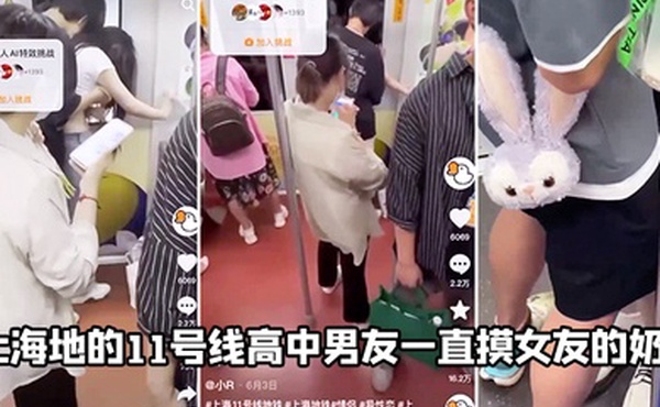 上.海地.的1.1号线.高中.男友一直摸.女友的.奶子