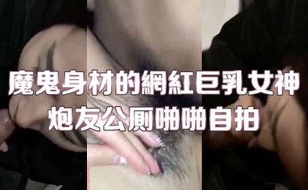 魔鬼身材的网红巨乳女神未晚与炮友公厕啪啪自拍