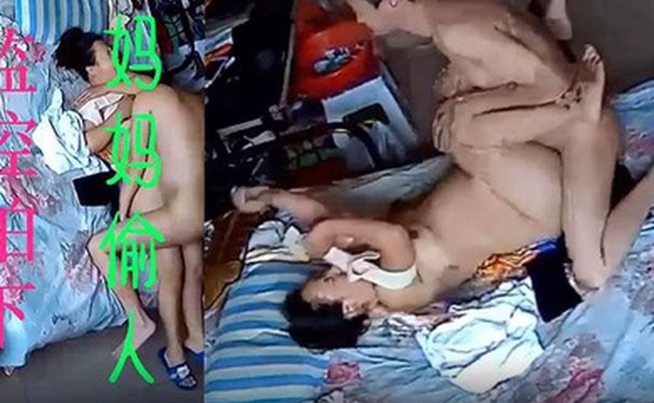 监控拍下妈妈偷人强拉婆娘扔床上压着干