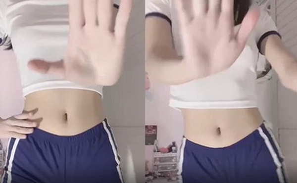 不穿内衣的高中美女在视频中热舞