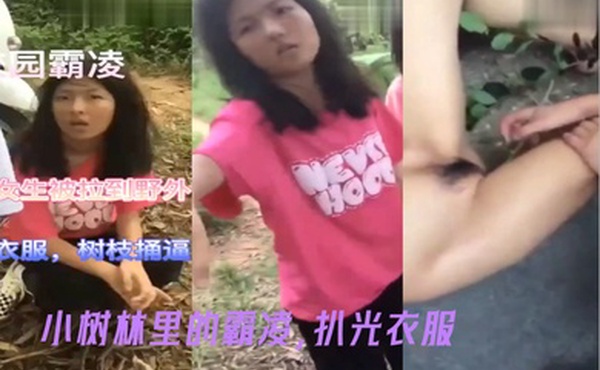 小树林里的霸凌扒光衣服