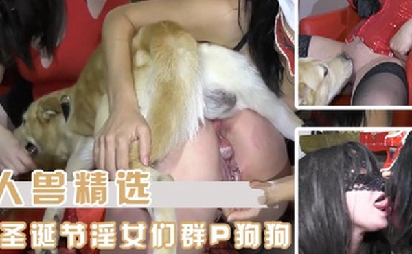 人兽精选圣诞节淫女们和狗狗的群P大狂欢